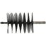 3-3/4" Flat Wire Scraper Brush for 4" Flue Size