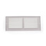12" x 4" (Wall Opening Size) White Return Air Grille (650 Series)