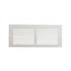 12" x 4" (Wall Opening Size) White Return Air Grille (650 Series)