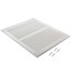 12" x 10" (Wall Opening Size) White Return Air Grille (650 Series)