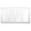 16" x 8" (Wall Opening Size) White Return Air Grille (650 Series)