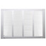 16" x 10" (Wall Opening Size) White Return Air Grille (650 Series)