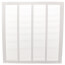 16" x 16" (Wall Opening Size) White Return Air Grille (650 Series)