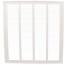 18" x 18" (Wall Opening Size) White Return Air Grille (650 Series)