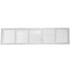 30" x 6" (Wall Opening Size) White Return Air Grille (650 Series)