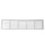 30" x 6" (Wall Opening Size) White Return Air Grille (650 Series)