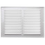 6" x 4" (Wall Opening Size) White Sidewall/Ceiling Return Air Grille (672 Series)