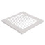 6" x 6" (Wall Opening Size) White Sidewall/Ceiling Return Air Grille (672 Series)