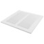 8" x 8" (Wall Opening Size) White Sidewall/Ceiling Return Air Grille (672 Series)