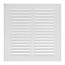 8" x 8" (Wall Opening Size) White Sidewall/Ceiling Return Air Grille (672 Series)