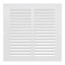8" x 8" (Wall Opening Size) White Sidewall/Ceiling Return Air Grille (672 Series)