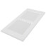 10" x 4" (Wall Opening Size) White Sidewall/Ceiling Return Air Grille (672 Series)