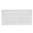 10" x 4" (Wall Opening Size) White Sidewall/Ceiling Return Air Grille (672 Series)