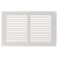 10" x 6" (Wall Opening Size) White Sidewall/Ceiling Return Air Grille (672 Series)