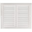 10" x 8" (Wall Opening Size) White Sidewall/Ceiling Return Air Grille (672 Series)