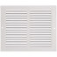 10" x 8" (Wall Opening Size) White Sidewall/Ceiling Return Air Grille (672 Series)