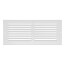12" x 4" (Wall Opening Size) White Sidewall/Ceiling Return Air Grille (672 Series)