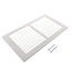 12" x 6" (Wall Opening Size) White Sidewall/Ceiling Return Air Grille (672 Series)