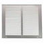 12" x 10" (Wall Opening Size) White Sidewall/Ceiling Return Air Grille (672 Series)