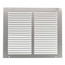 12" x 10" (Wall Opening Size) White Sidewall/Ceiling Return Air Grille (672 Series)