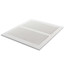 12" x 10" (Wall Opening Size) White Sidewall/Ceiling Return Air Grille (672 Series)
