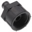 1/2" PEX Crimp x 1/2" PureFlow PolyAlloy Closet Adapter (Plastic Nut)