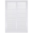12" x 18" (Wall Opening Size) White Sidewall/Ceiling Return Air Grille (672 Series)