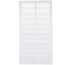 12" x 24" (Wall Opening Size) White Sidewall/Ceiling Return Air Grille (672 Series)