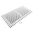 14" x 6" (Wall Opening Size) White Sidewall/Ceiling Return Air Grille (672 Series)