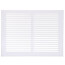 14" x 10" (Wall Opening Size) White Sidewall/Ceiling Return Air Grille (672 Series)