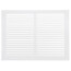 14" x 10" (Wall Opening Size) White Sidewall/Ceiling Return Air Grille (672 Series)