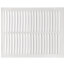 14" x 18" (Wall Opening Size) White Sidewall/Ceiling Return Air Grille (672 Series)