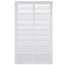 14" x 24" (Wall Opening Size) White Sidewall/Ceiling Return Air Grille (672 Series)