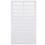 14" x 24" (Wall Opening Size) White Sidewall/Ceiling Return Air Grille (672 Series)