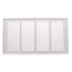16" x 8" (Wall Opening Size) White Sidewall/Ceiling Return Air Grille (672 Series)