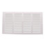 16" x 8" (Wall Opening Size) White Sidewall/Ceiling Return Air Grille (672 Series)