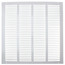 16" x 16" (Wall Opening Size) White Sidewall/Ceiling Return Air Grille (672 Series)