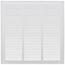 18" x 18" (Wall Opening Size) White Sidewall/Ceiling Return Air Grille (672 Series)