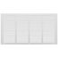 20" x 10" (Wall Opening Size) White Sidewall/Ceiling Return Air Grille