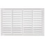 20" x 12" (Wall Opening Size) White Sidewall/Ceiling Return Air Grille (672 Series)