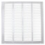 20" x 30" (Wall Opening Size) White Sidewall/Ceiling Return Air Grille (672 Series)