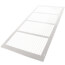 24" x 8" (Wall Opening Size) White Sidewall/Ceiling Return Air Grille (672 Series)