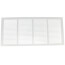 24" x 8" (Wall Opening Size) White Sidewall/Ceiling Return Air Grille (672 Series)