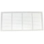 24" x 10" (Wall Opening Size) White Sidewall/Ceiling Return Air Grille (672 Series)