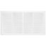 24" x 12" (Wall Opening Size) White Sidewall/Ceiling Return Air Grille (672 Series)