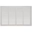 24" x 14" (Wall Opening Size) White Sidewall/Ceiling Return Air Grille (672 Series)