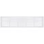 30" x 6" (Wall Opening Size) White Sidewall/Ceiling Return Air Grille (672 Series)