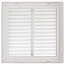 12" x 12" (Wall Opening Size) White Sidewall/Ceiling Return Air Filter Grille