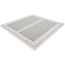12" x 12" (Wall Opening Size) White Sidewall/Ceiling Return Air Filter Grille