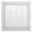 16" x 16" (Wall Opening Size) White Sidewall/Ceiling Return Air Filter Grille (659 Series)